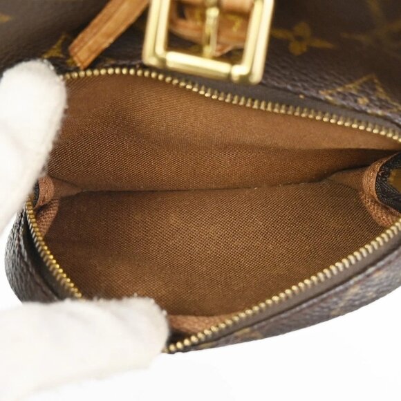 LOUIS VUITTON Mini Montsouris Backpack Bag Monogram Leather Brown M51137 96MA061 main image 10